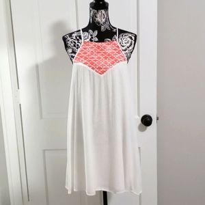 Jack by BB Dakota White and Coral Dress